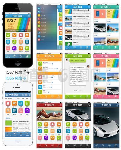 手機模版IOS風格